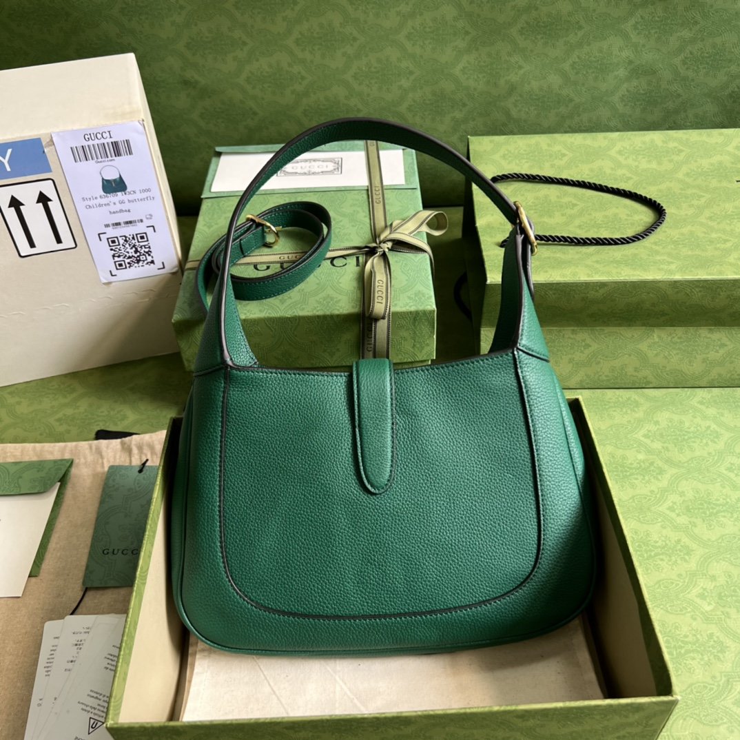 Emerald green GJ 1961 small natural grain bag