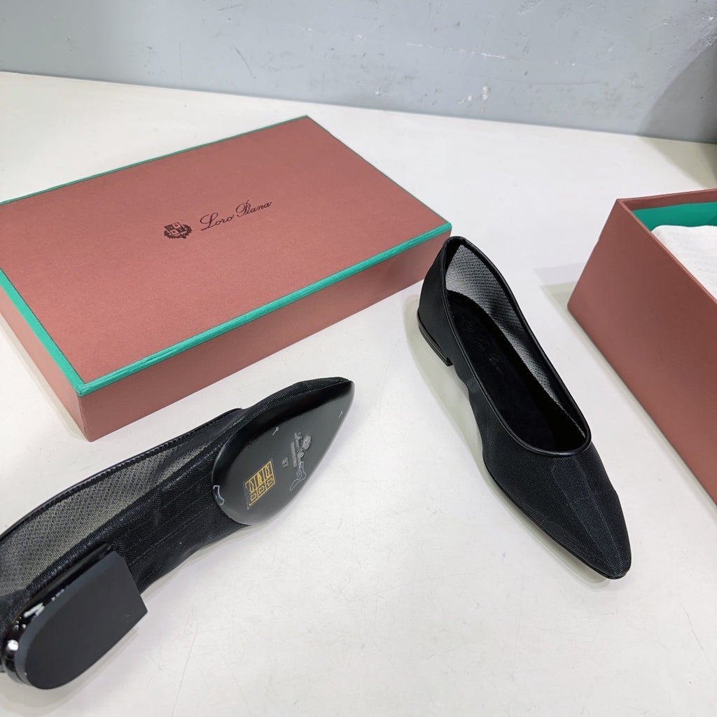 Black Primula Ballet Flat