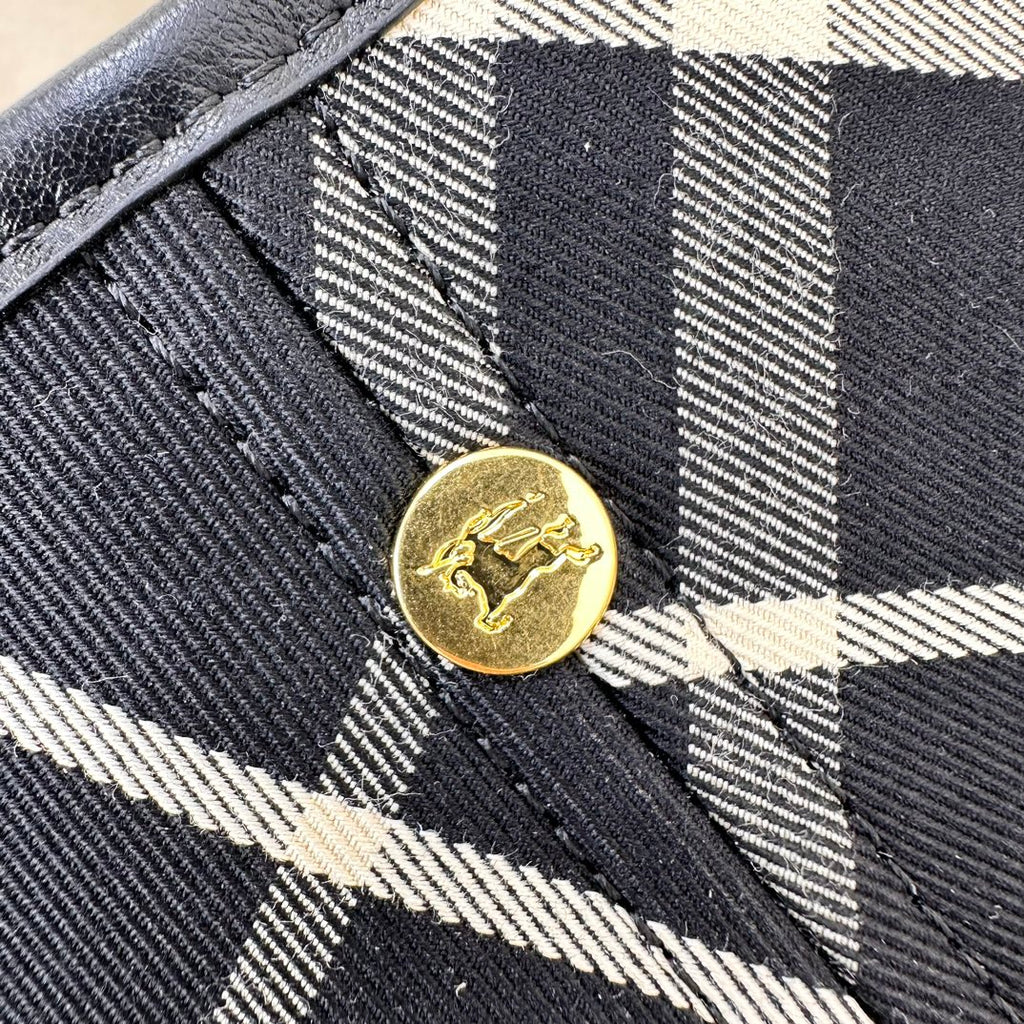 Black Small Check Shoulder Bag