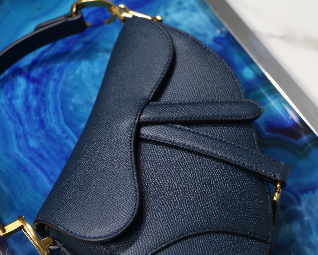 Blue DS calfskin bag