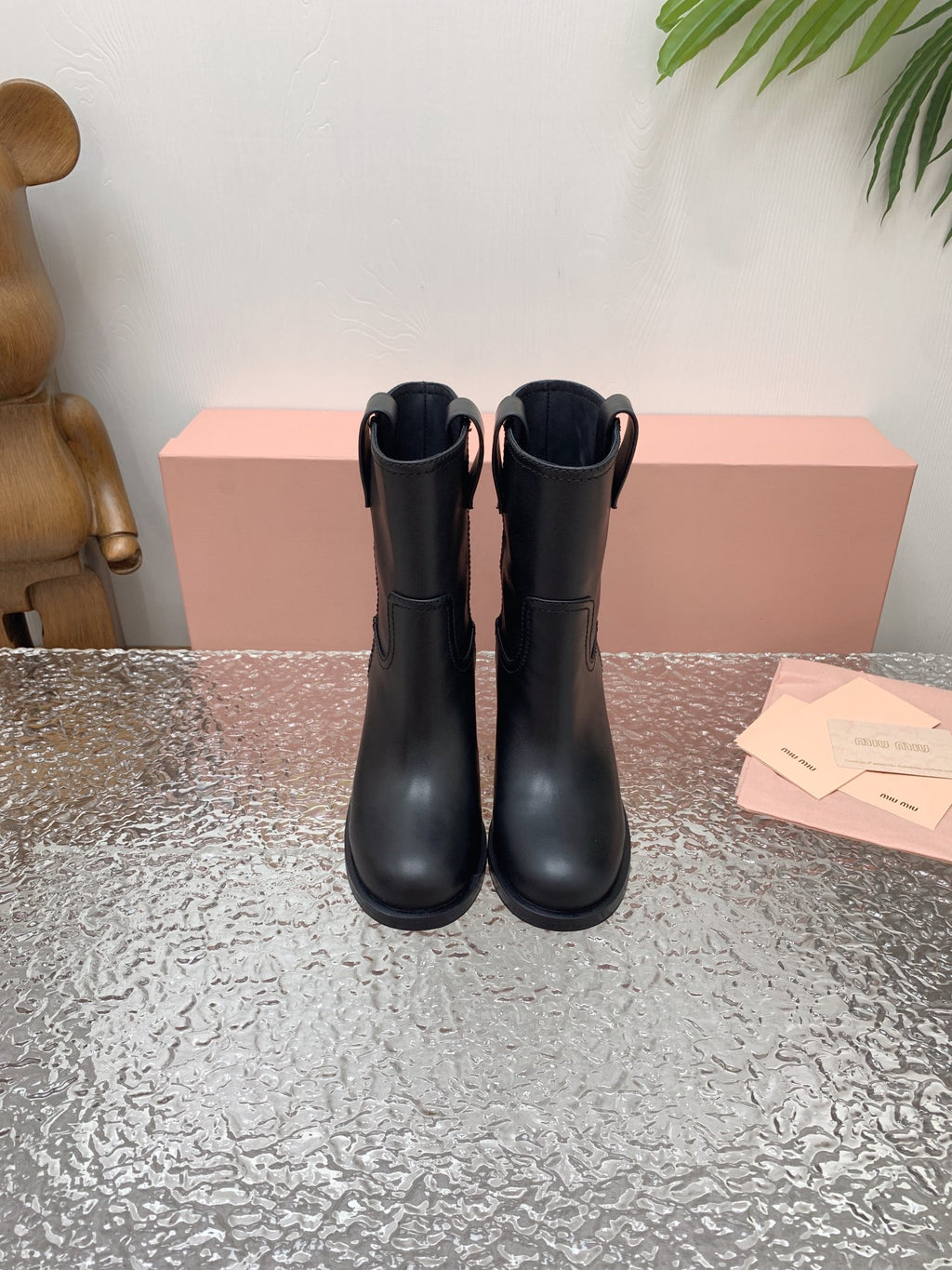 Black MM Leather Booties
