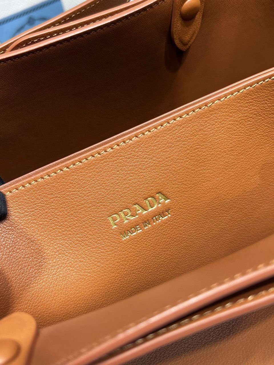 Caramel Buckle Medium Leather Handbag With Double Belt