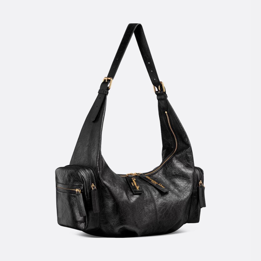 Black Medium Grand Tour Multipocket Bag