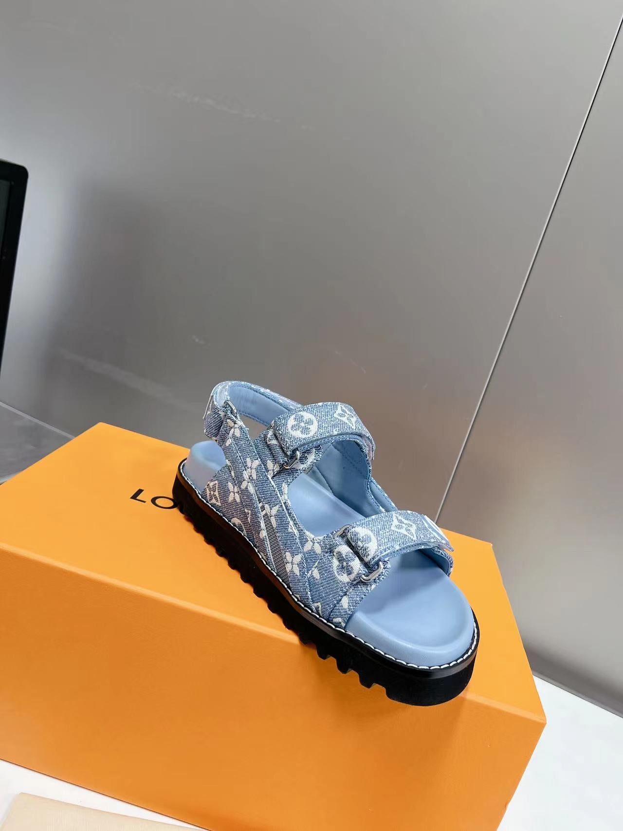 Blue LP Flat Comfort Sandal