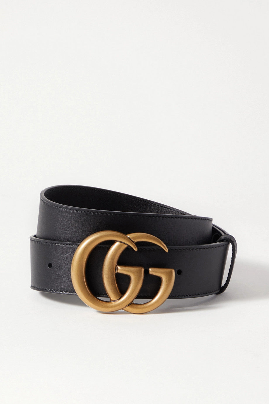 Black G leather belt 40 mm