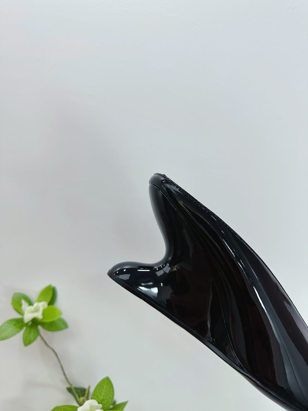 Black Curve Wedge Mules