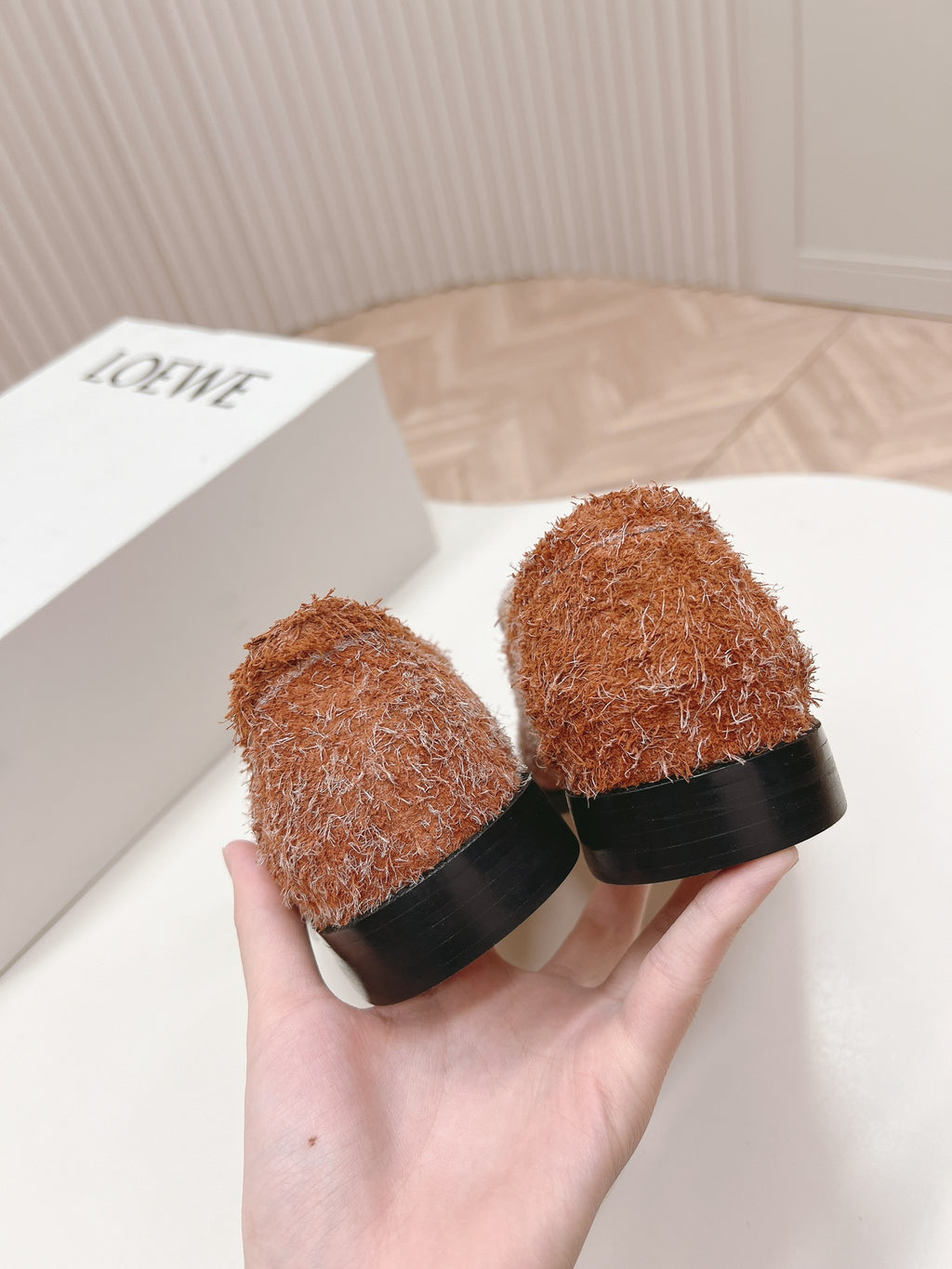 Tan Campo Loafer In Brushed Suede