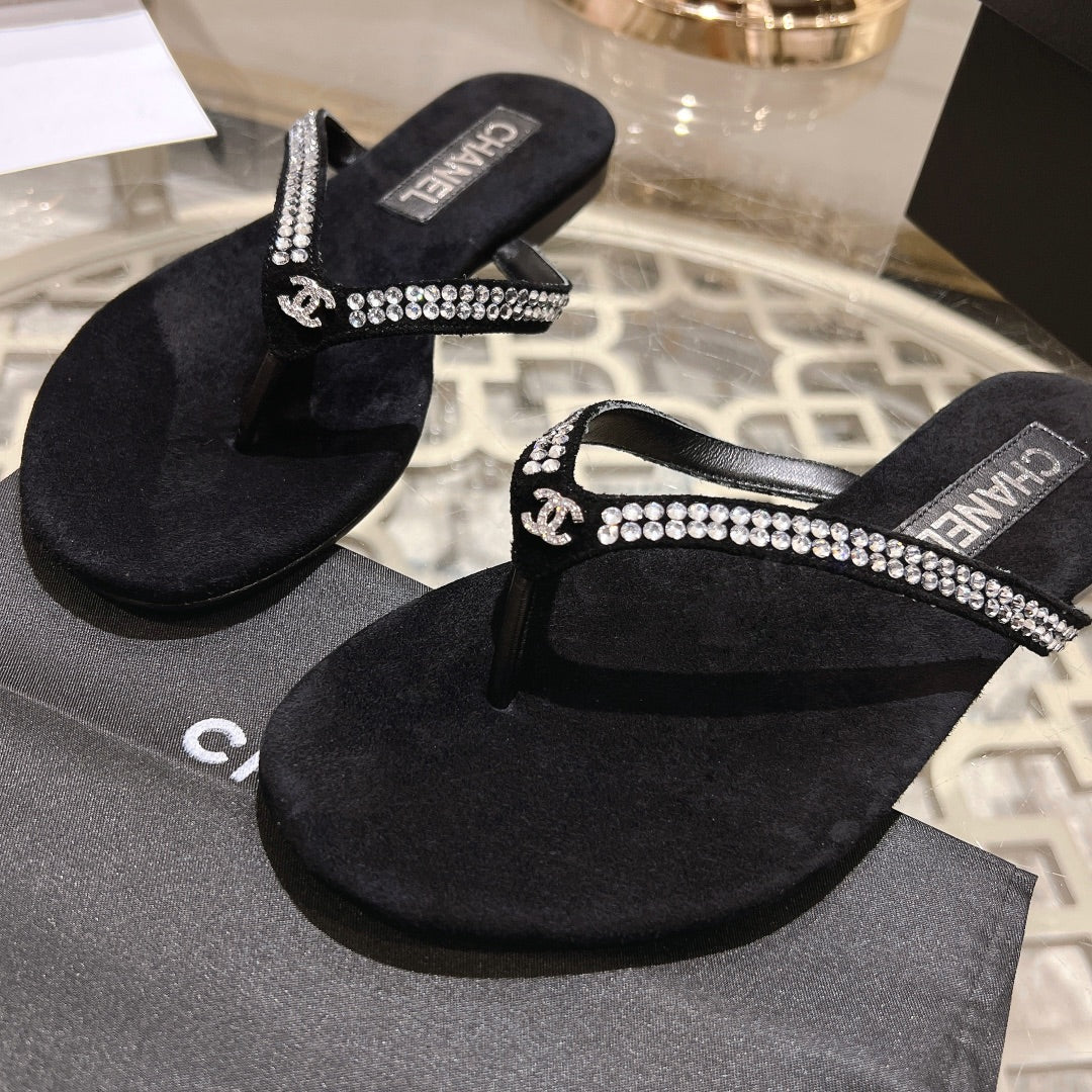 Black Suede Cruise 2024/25 Thongs