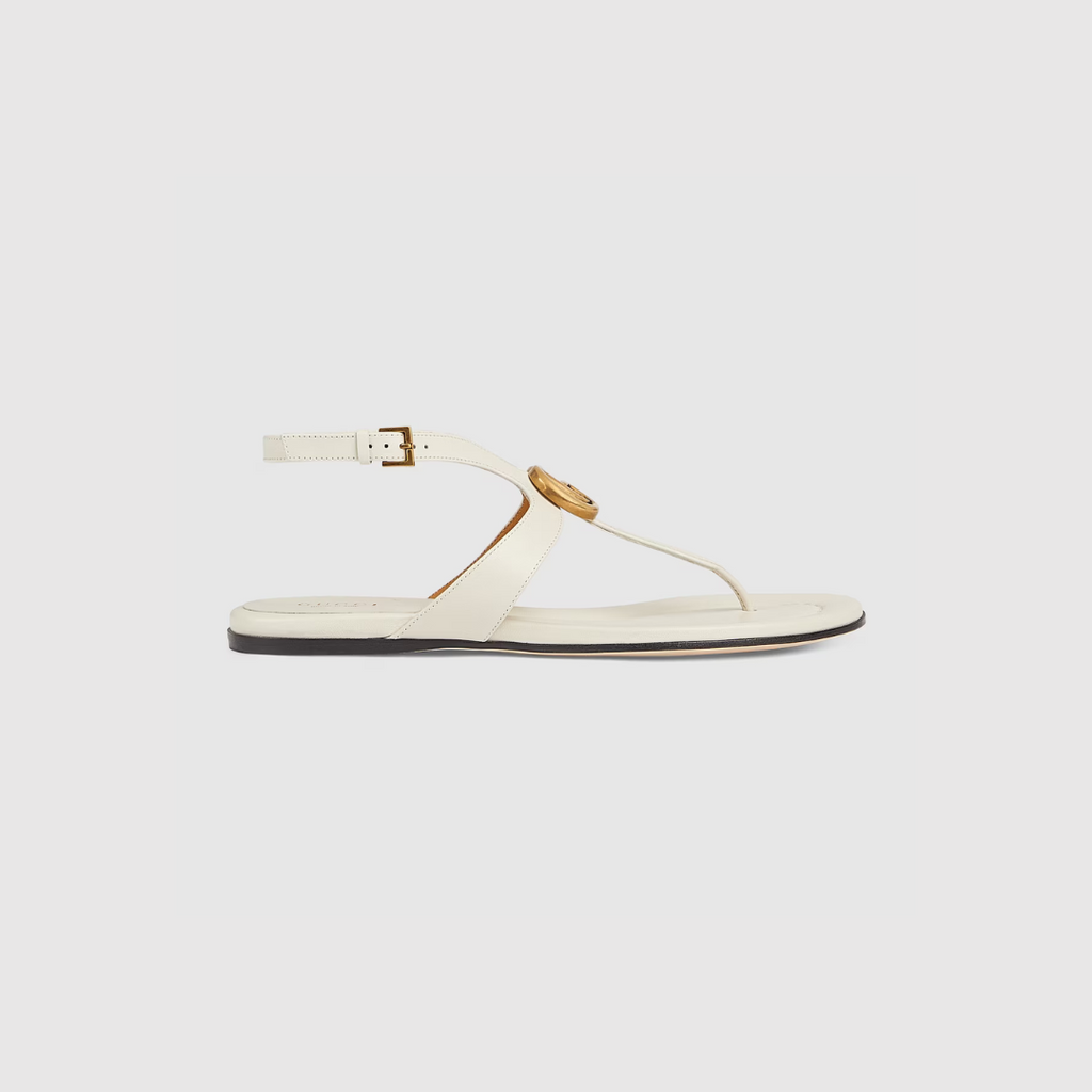 White G Thong Sandal