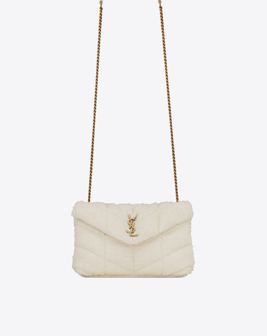 White tweed LP toy bag