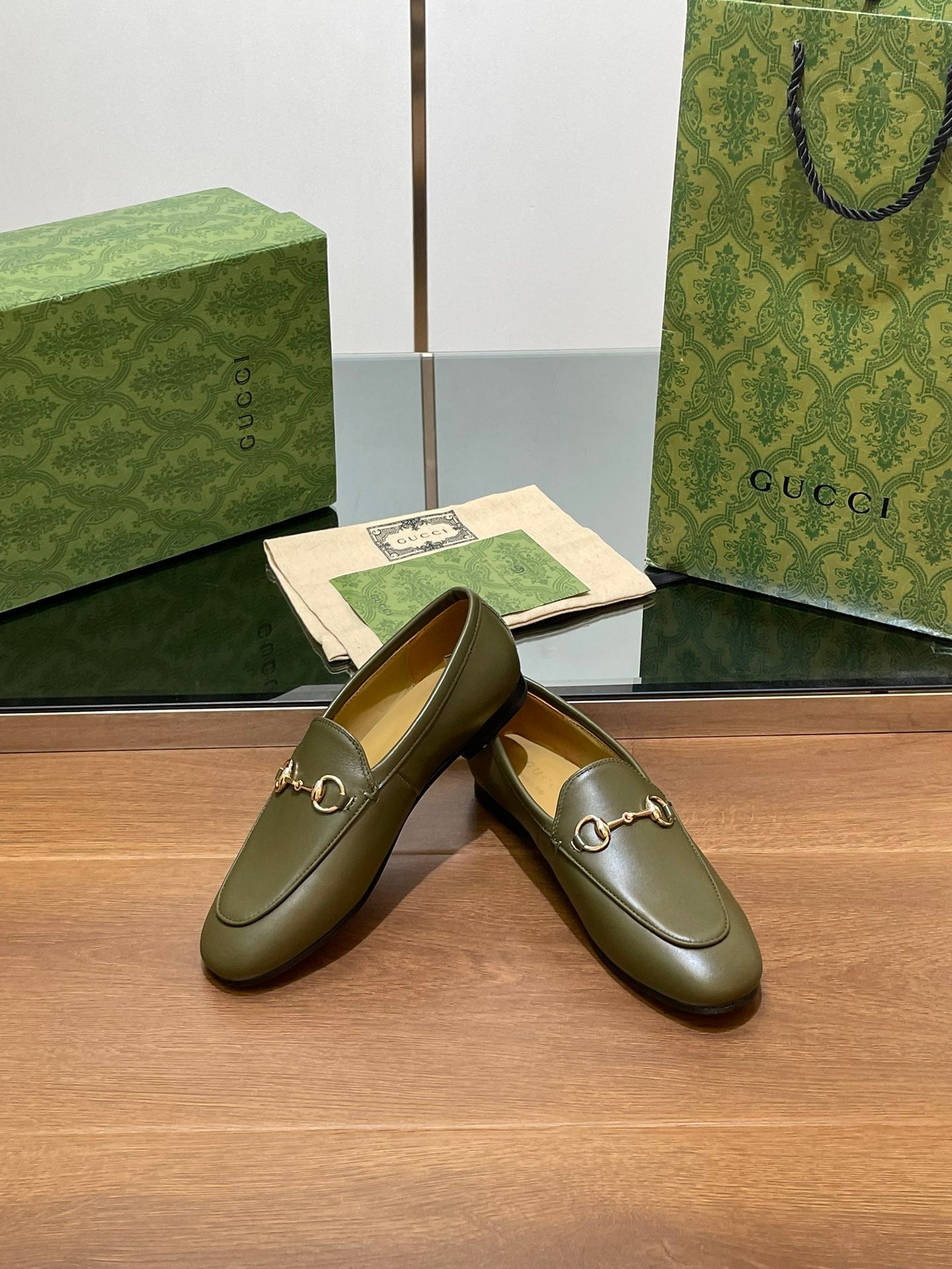 Dark Green Jordaan Loafer