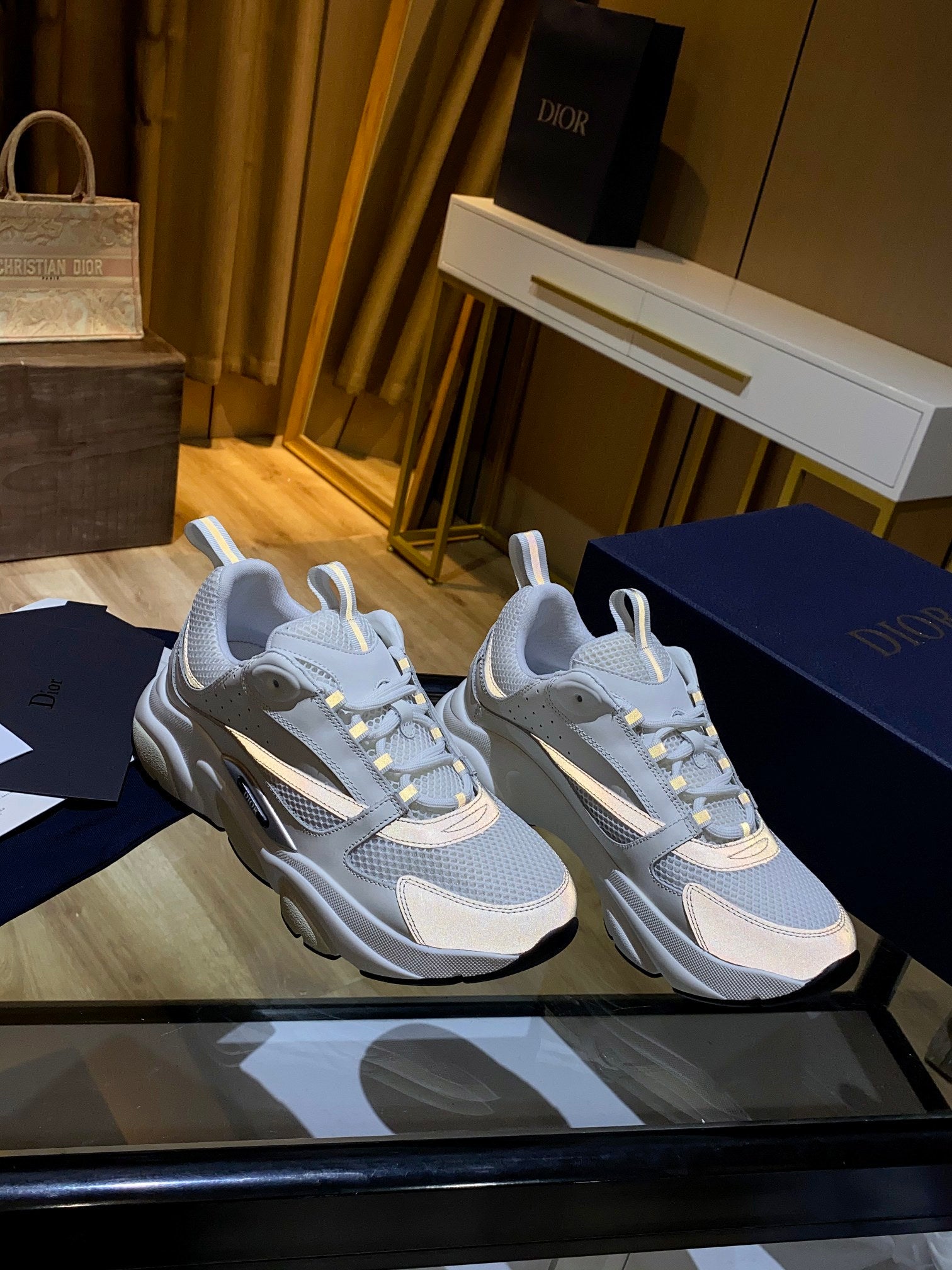 White DB men's sneaker