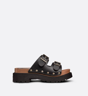 Black DQ strap sandal