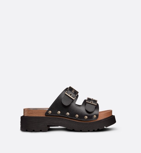 Black DQ strap sandal