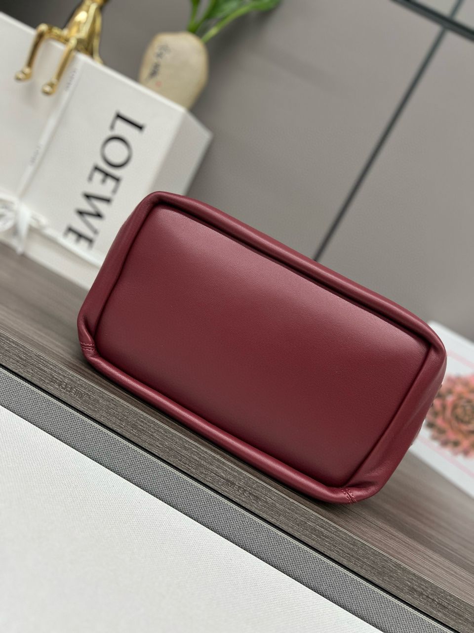 Crimson Medium Squeeze Bag