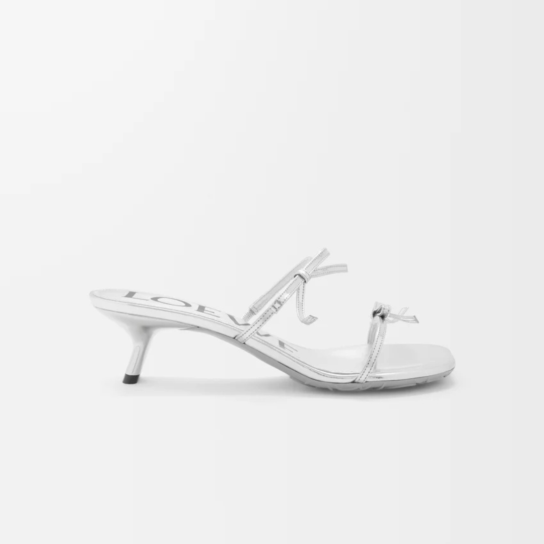 Silver Petal Sandal