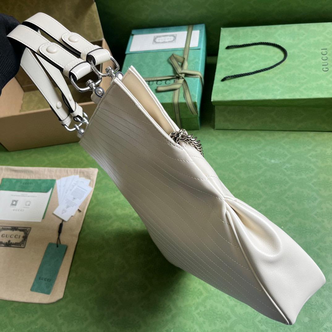 White GB Small Tote Bag