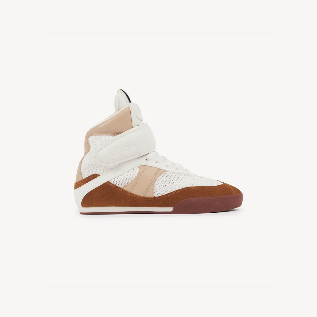 Natural Brown Kick High-Top Sneaker
