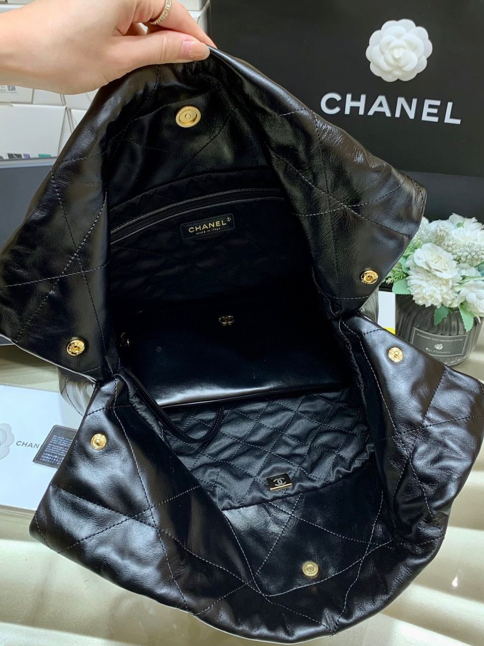 Black C22 large handbag