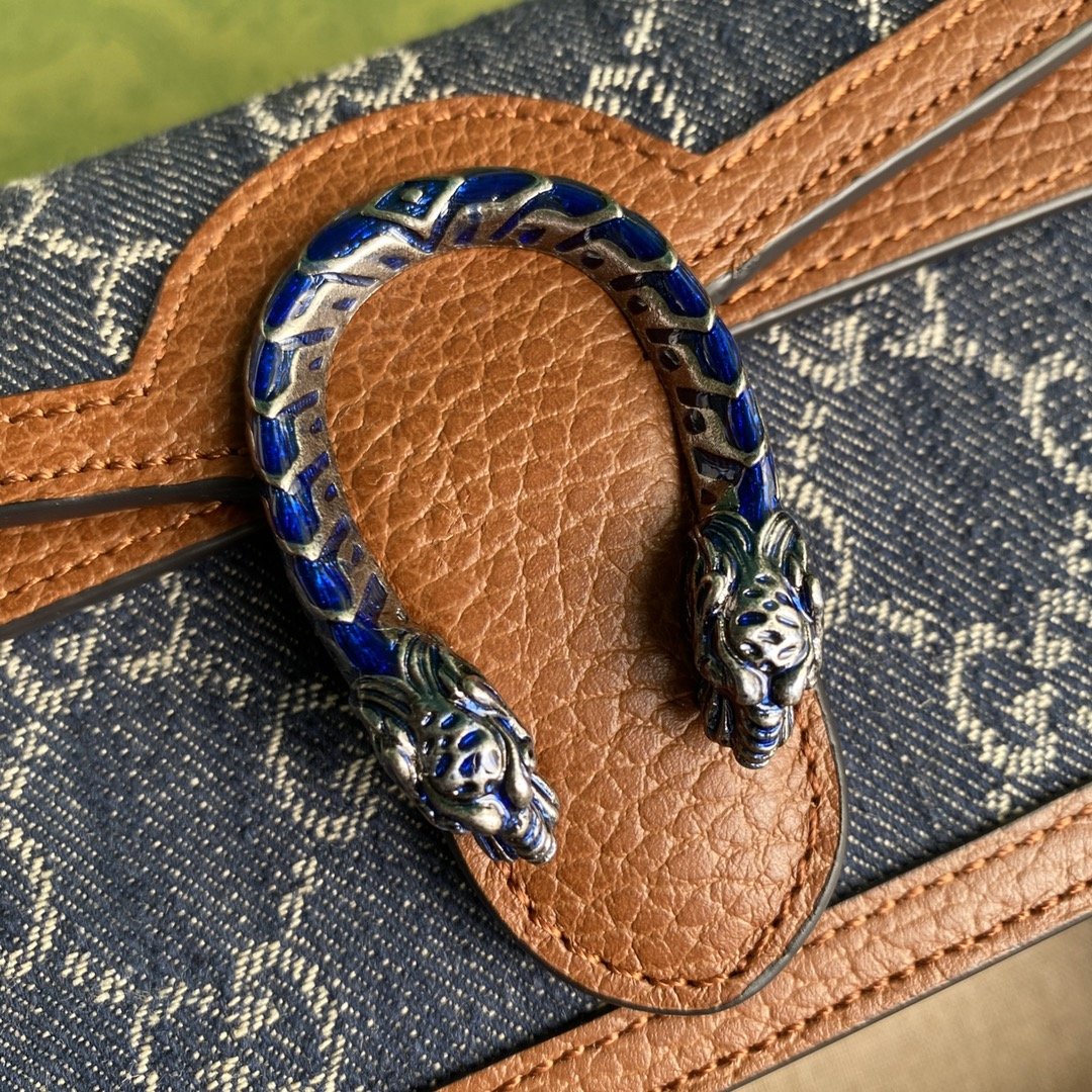 Dark blue super mini bag