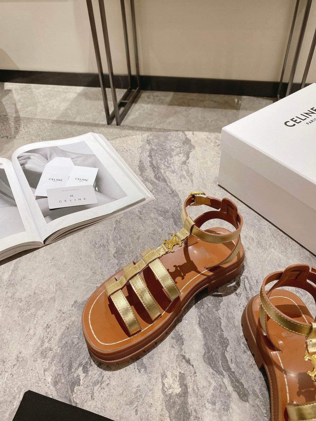 Gold CG sandal