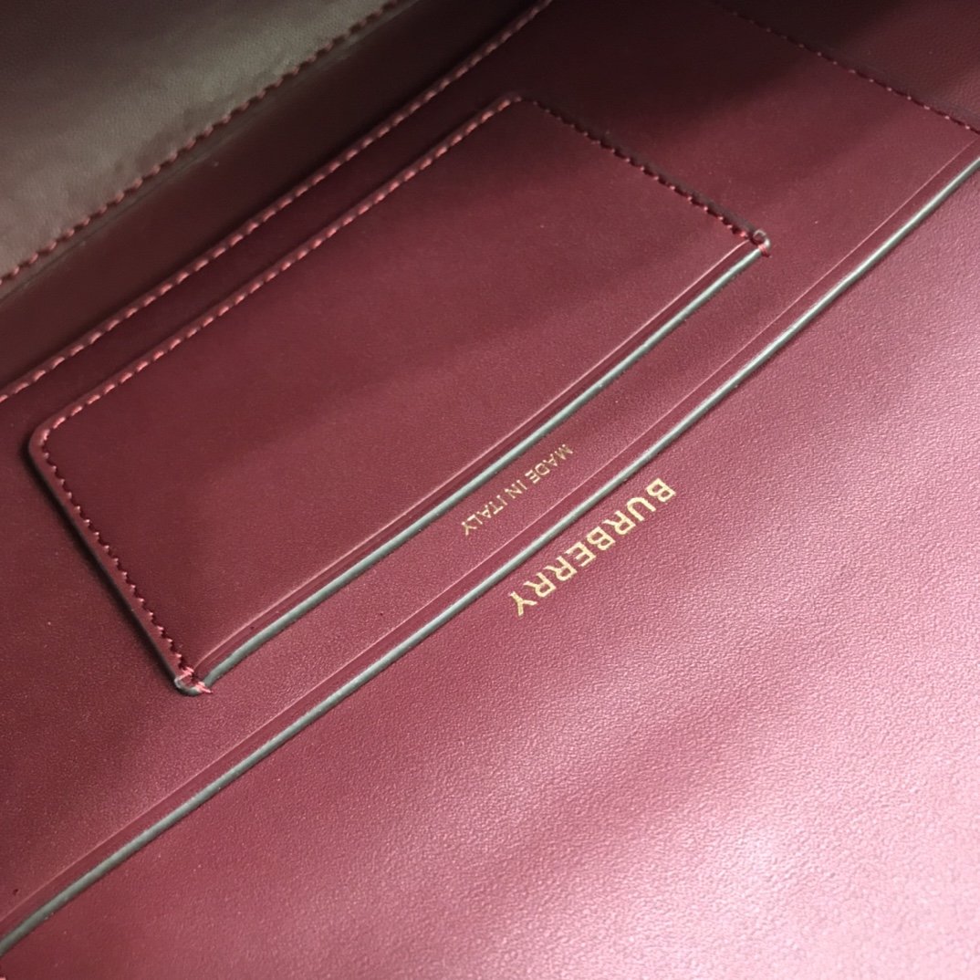 Burgundy small leather BO bag