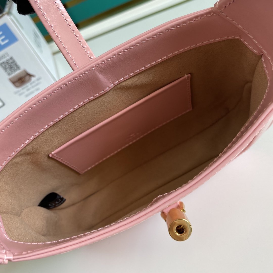 Light pink GJ 1961 mini shoulder bag