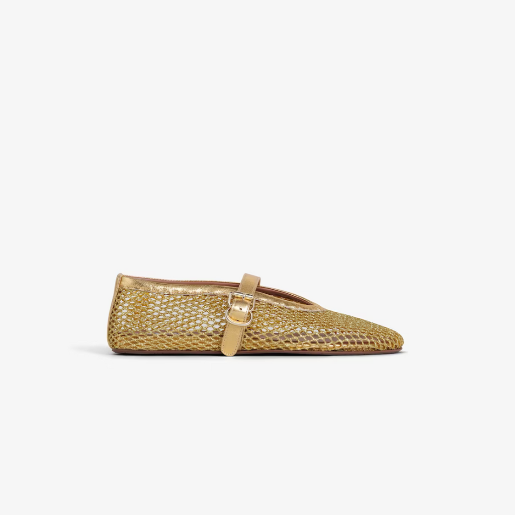 Gold AF Ballet Flats