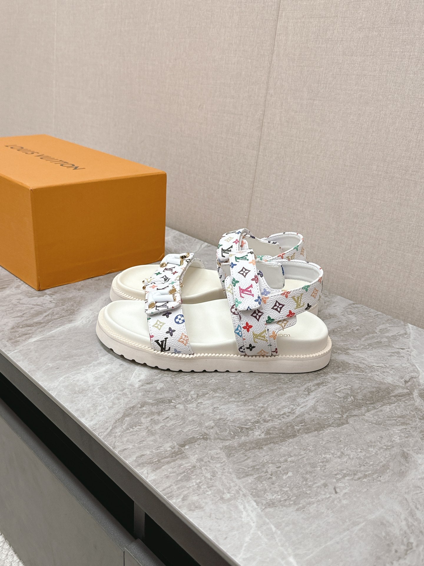 Blanc Sunset Flat Comfort Sandal