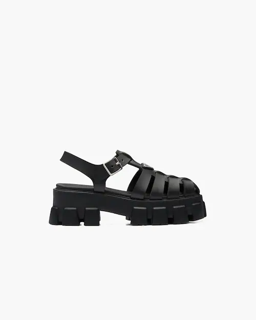 Black PF rubber sandals