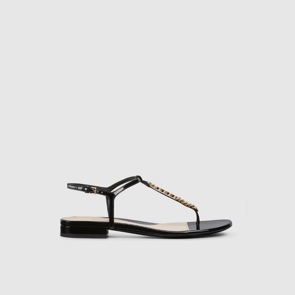 Black GS Thong Sandal