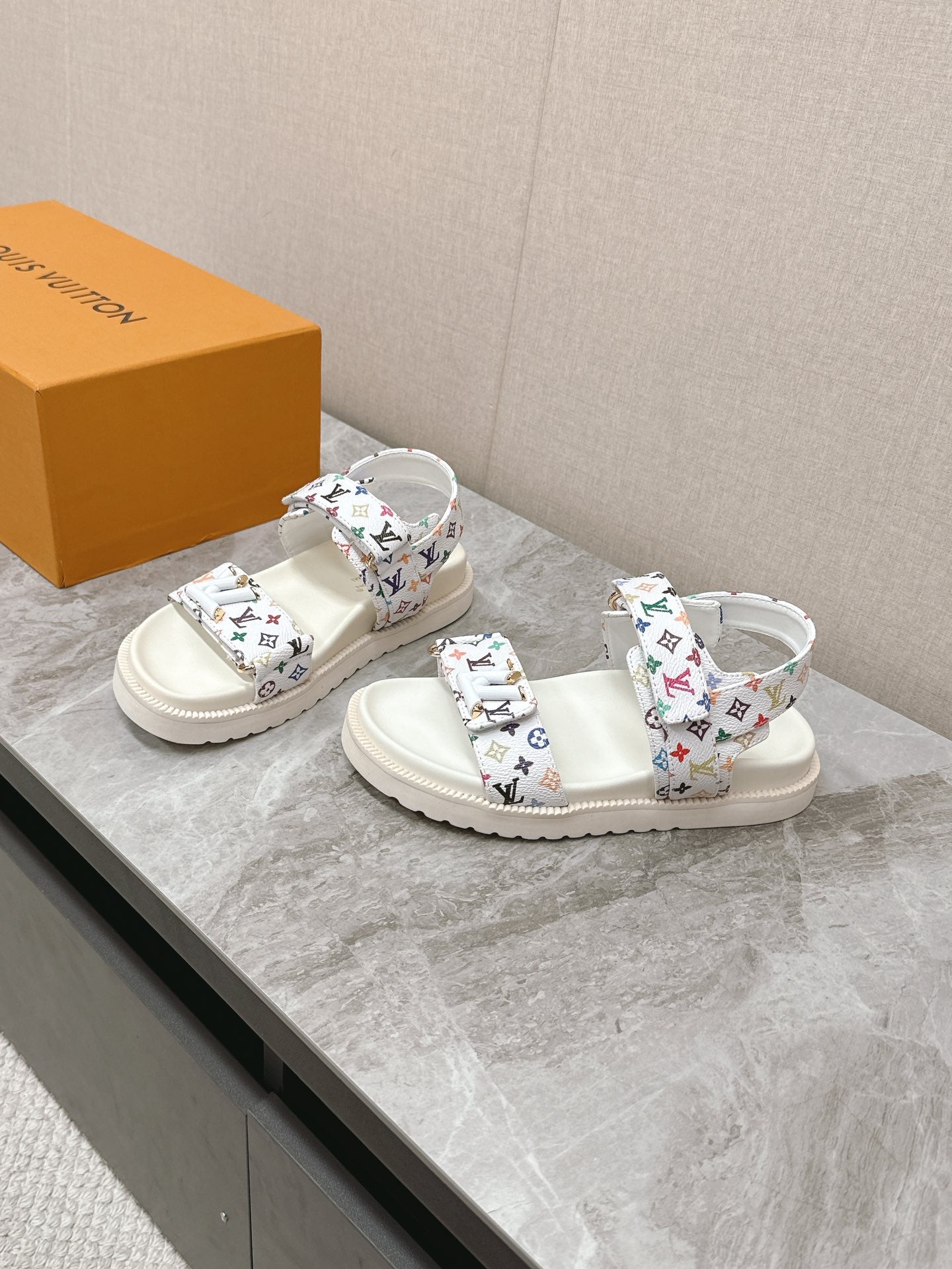 Blanc Sunset Flat Comfort Sandal