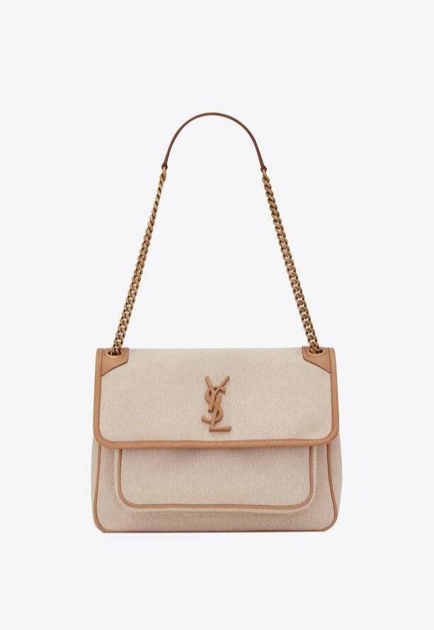 Beige NM medium shoulder bag