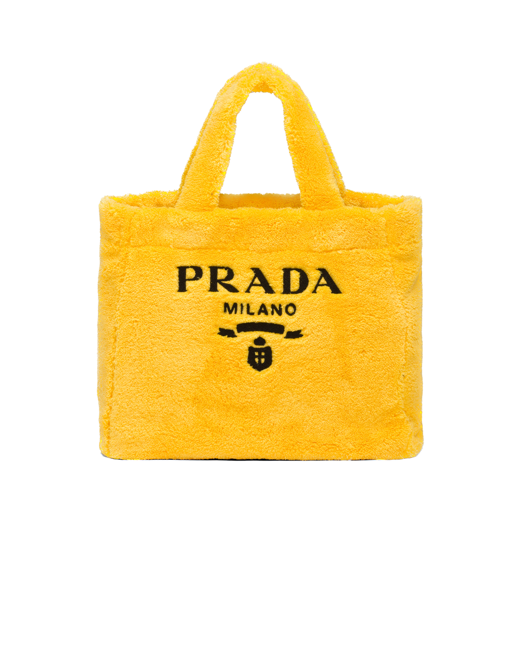 Yellow & Black terry tote bag