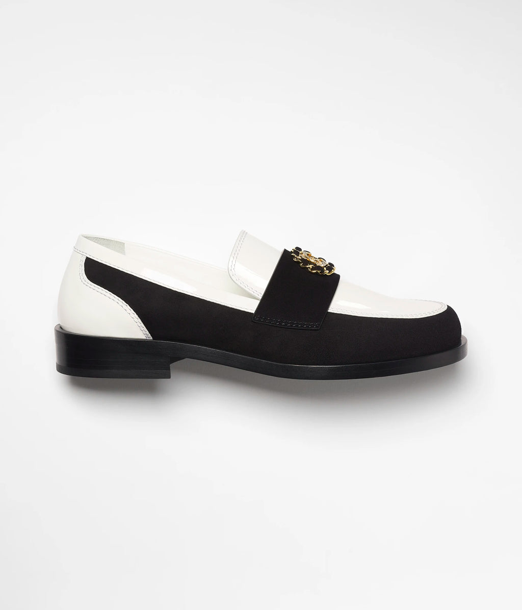 White & Black CC loafers