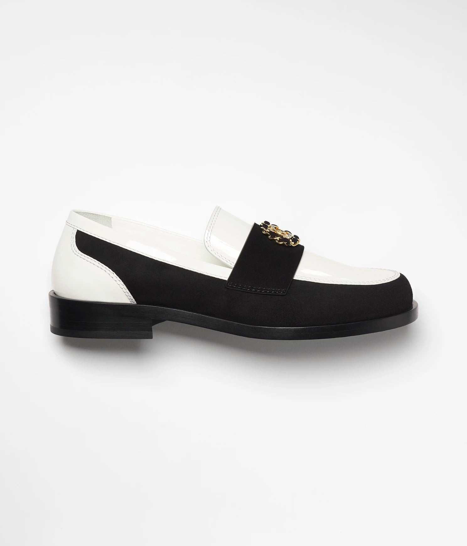 White & Black CC loafers