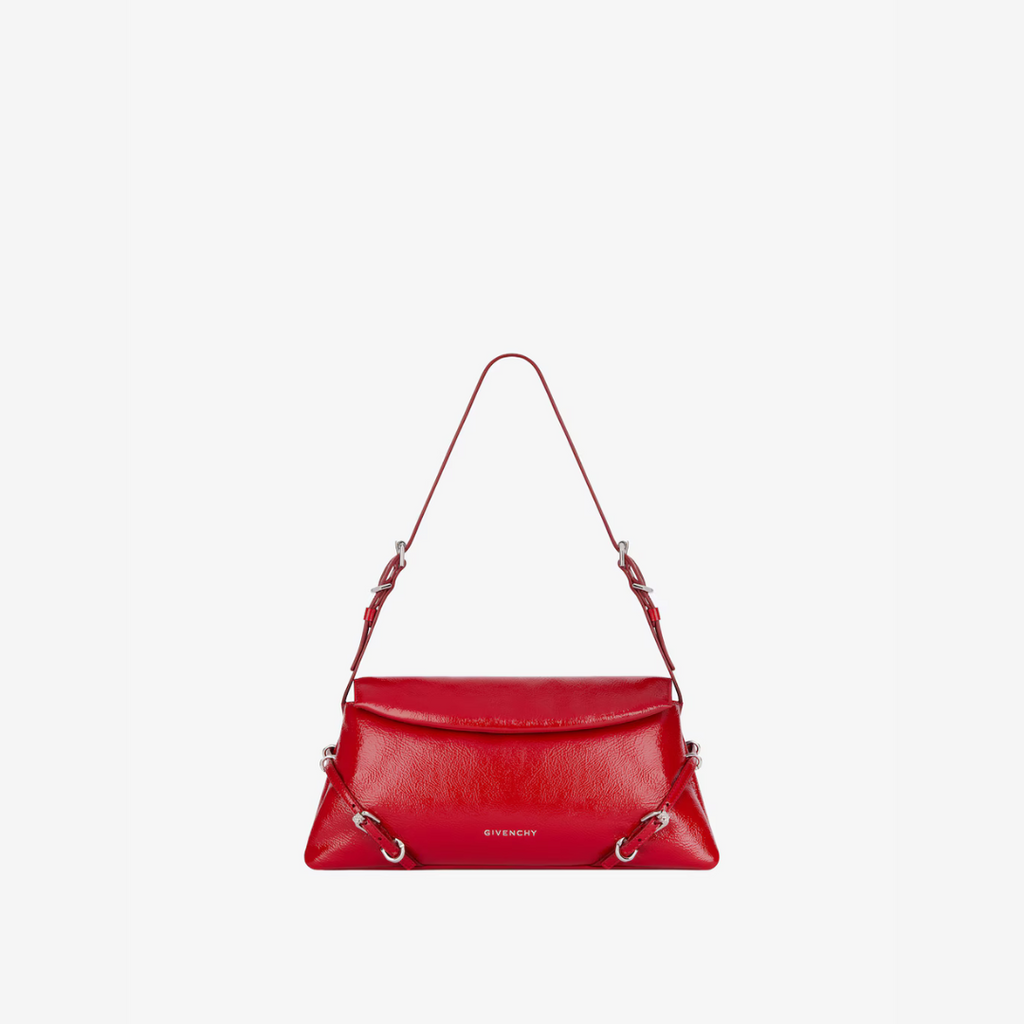 Red Small P'tit Voyou Bag In Patent Leather