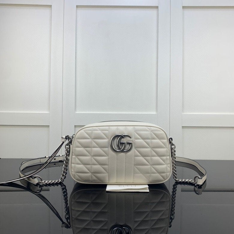 White GM Small Shoulder Bag