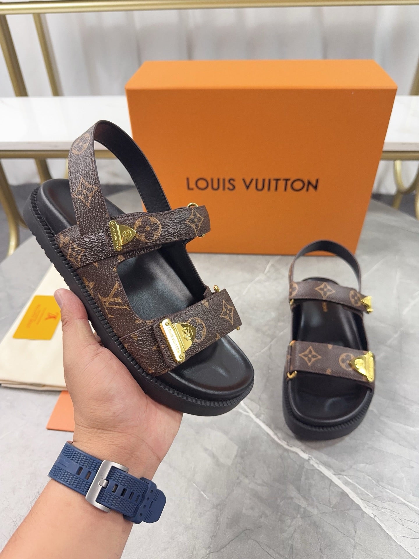 Men's Cacao Brown Sunset Comfort Sandal