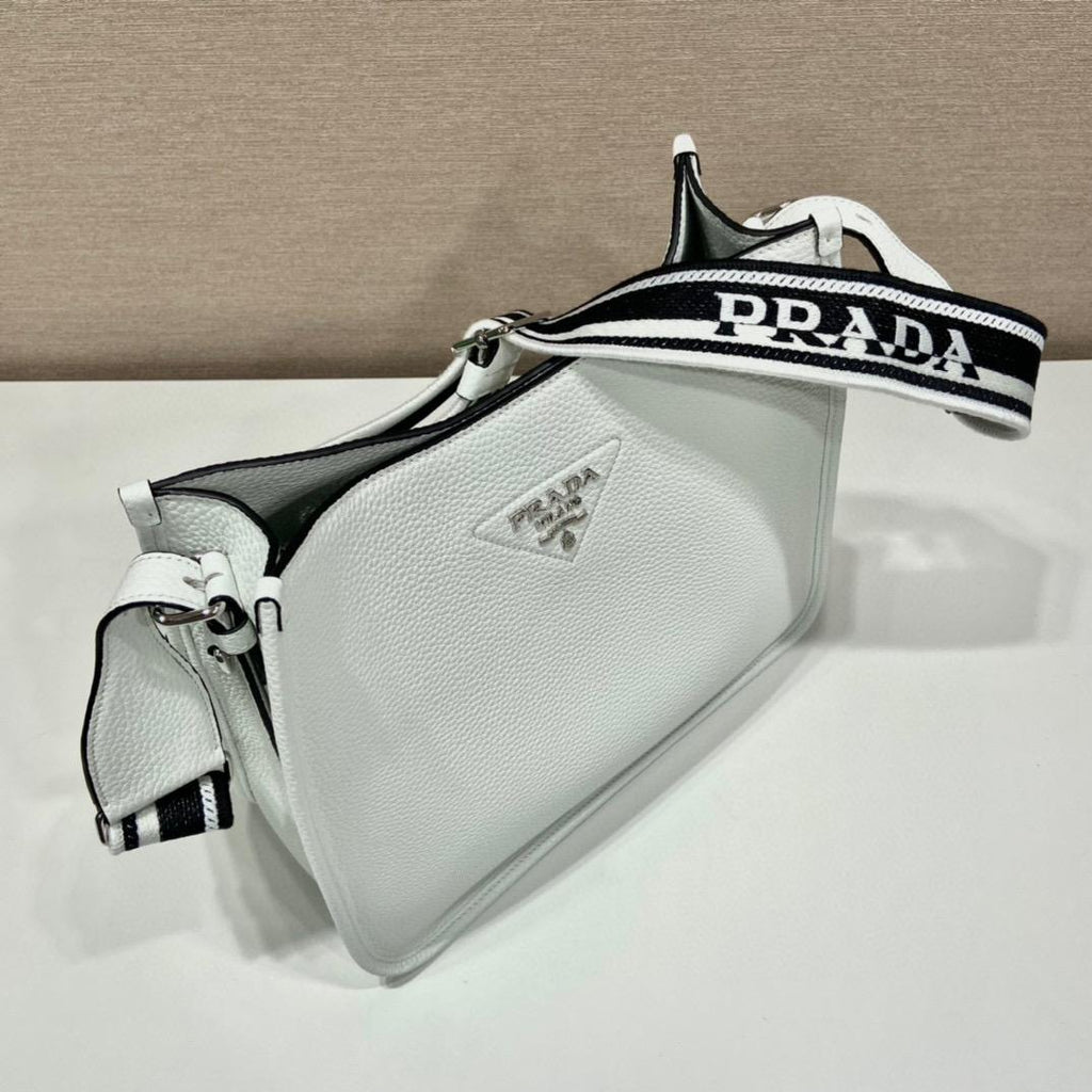 White PL mini shoulder bag