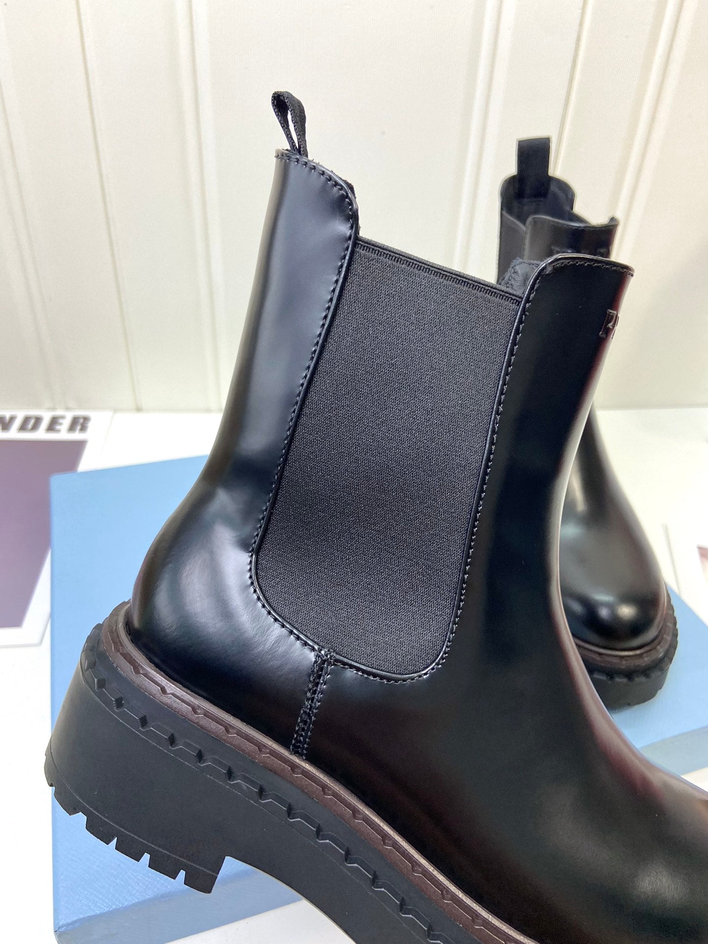 Black Leather Chelsea Boots