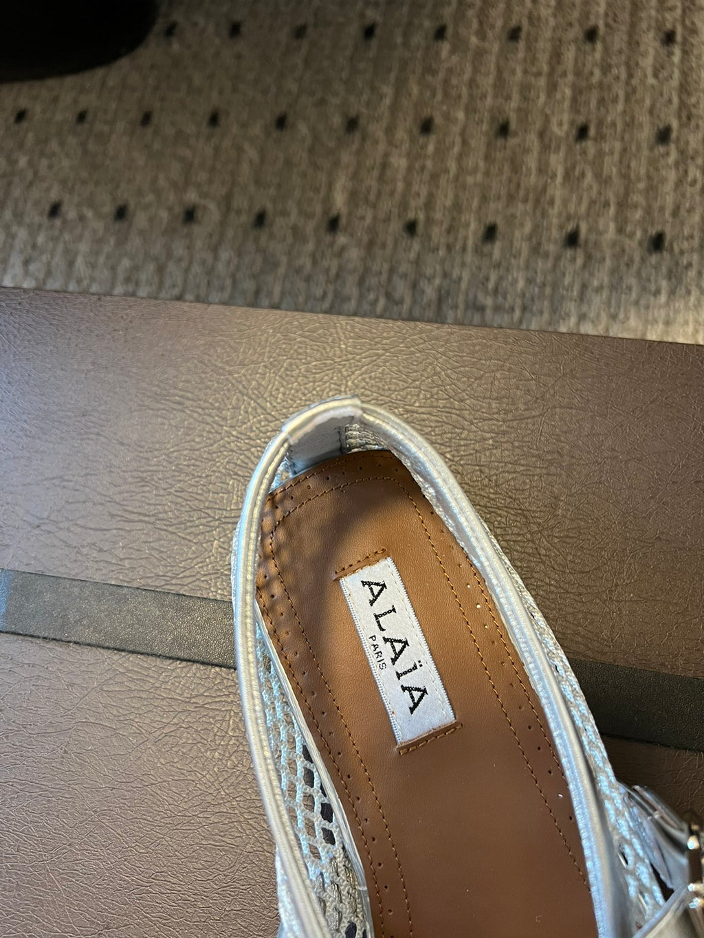 Silver AF Ballet Flats