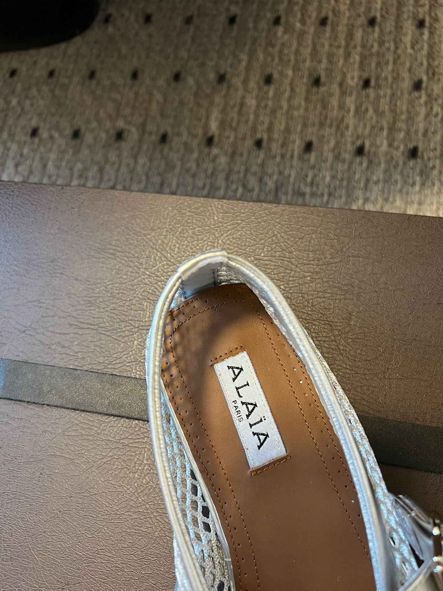 Silver AF Ballet Flats