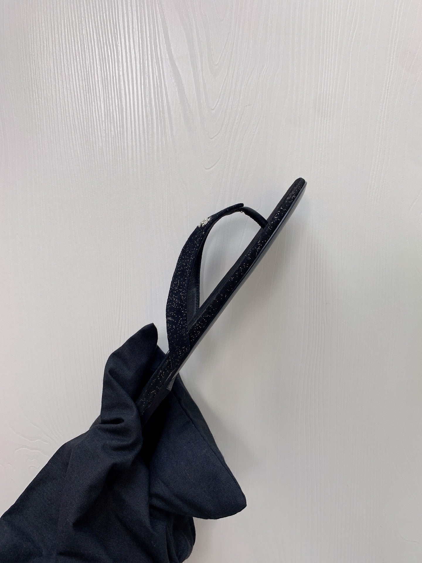 Dark Gray & Silver Thongs