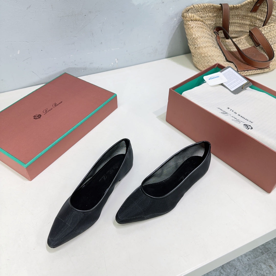 Black Primula Ballet Flat