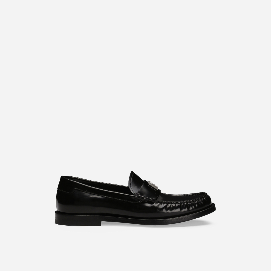 Black Polished Loafers