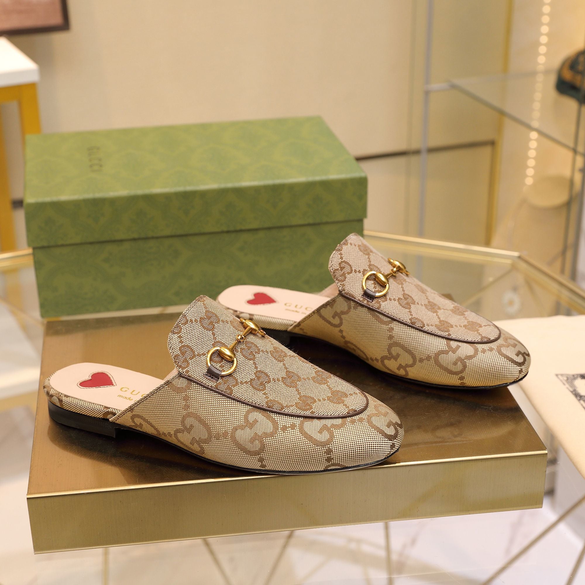 Camel GJ princetown slipper