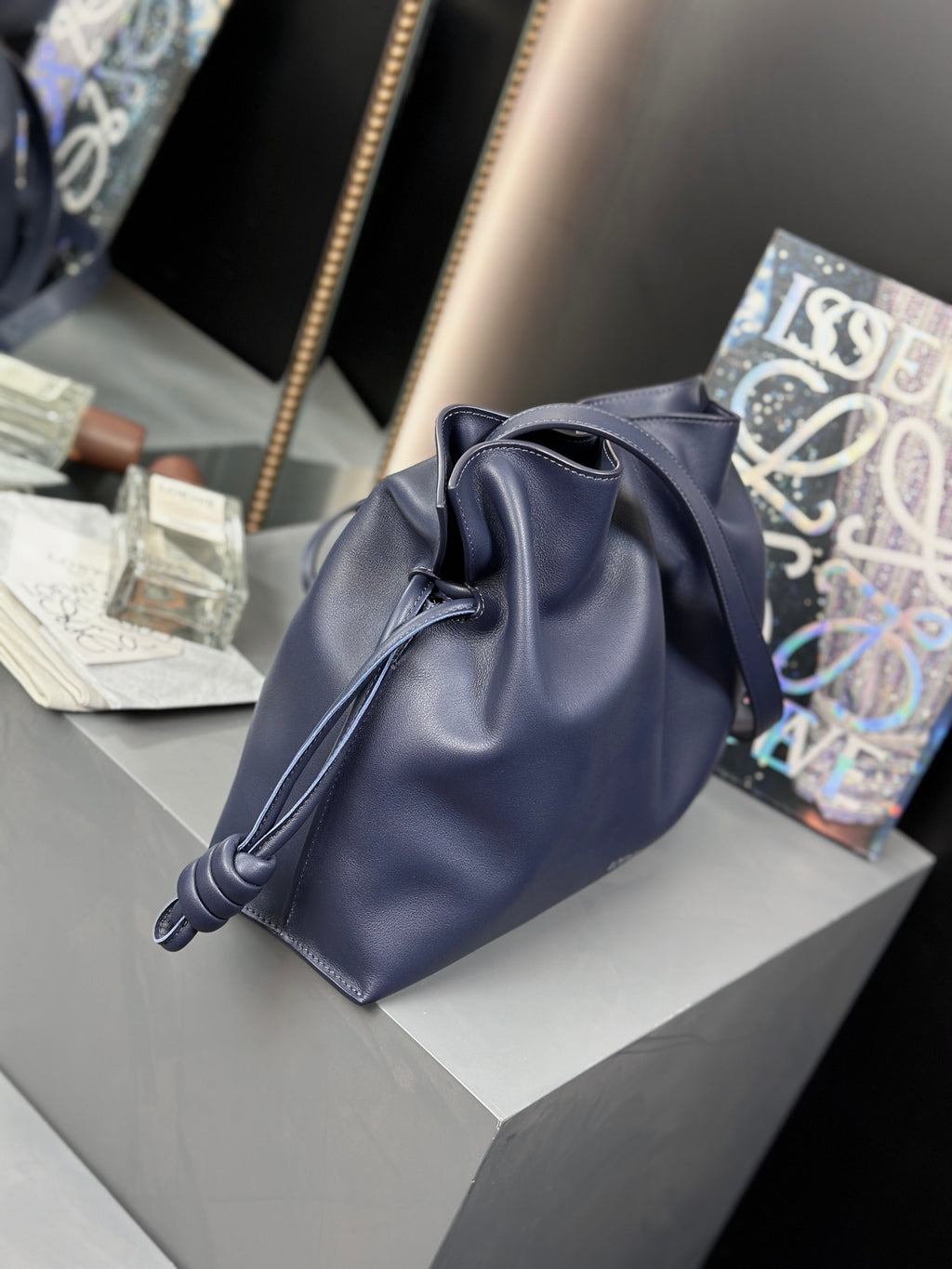 Abyss Blue Medium Flamenco Clutch