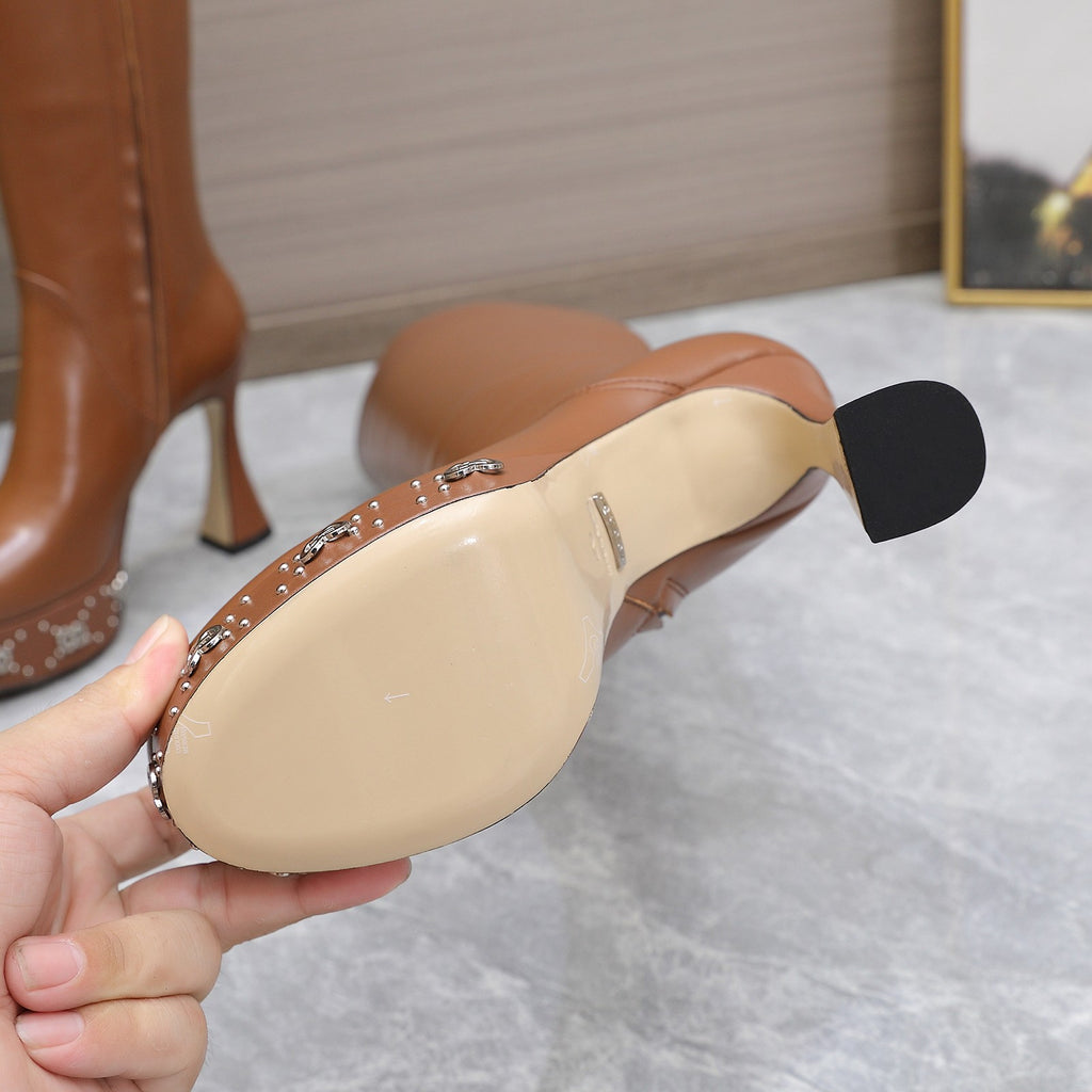 Brown GW Platform Boot