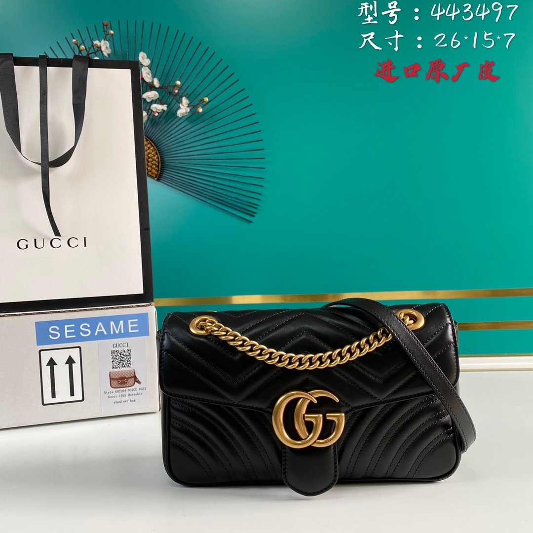 Black GM small shoulder bag